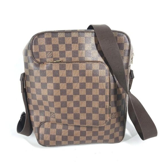 LOUIS VUITTON N41441 Damier Olaf MM Bag Pochette Crossbody Shoulder Bag